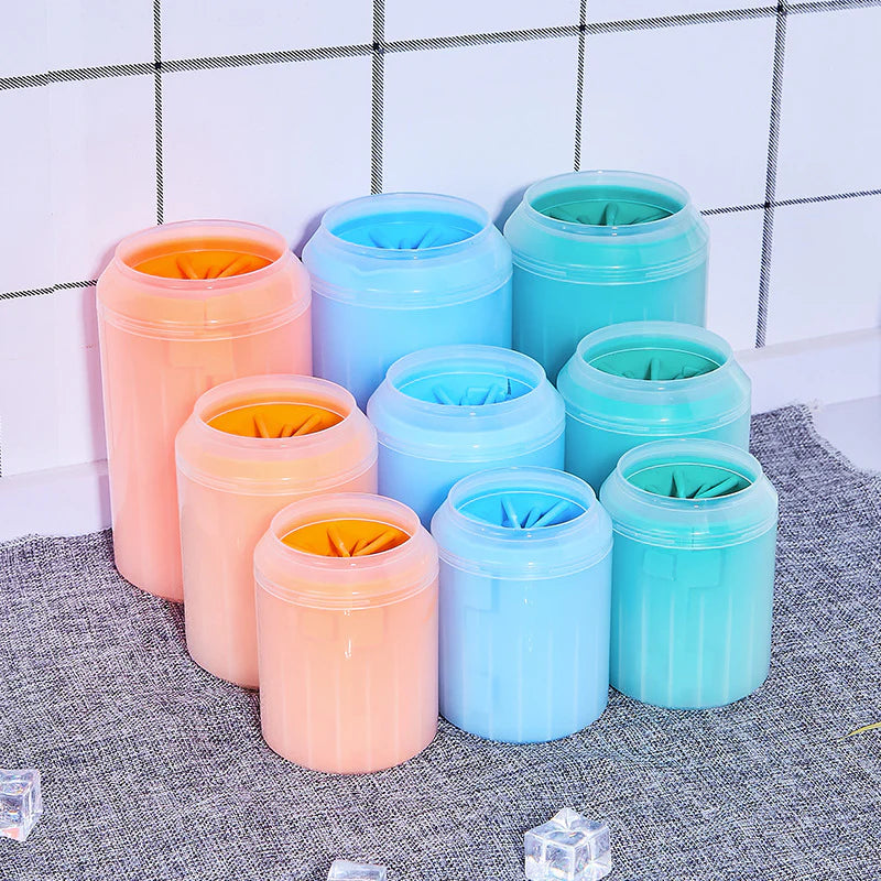 Portable Dog Paw Cleaner Cup - Soft Silicone Bristles for Muddy Paws, No More Dirty Floors
